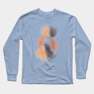 Woman Body Line Art Long Sleeve T-Shirt